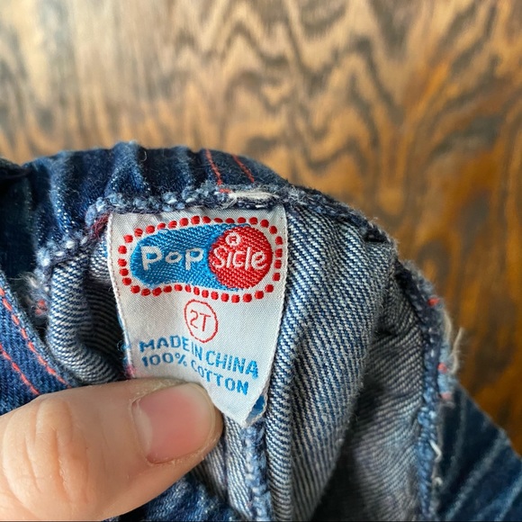 Vintage Denim Overalls Popsicle 2T Jean Patch - Picture 7 of 8